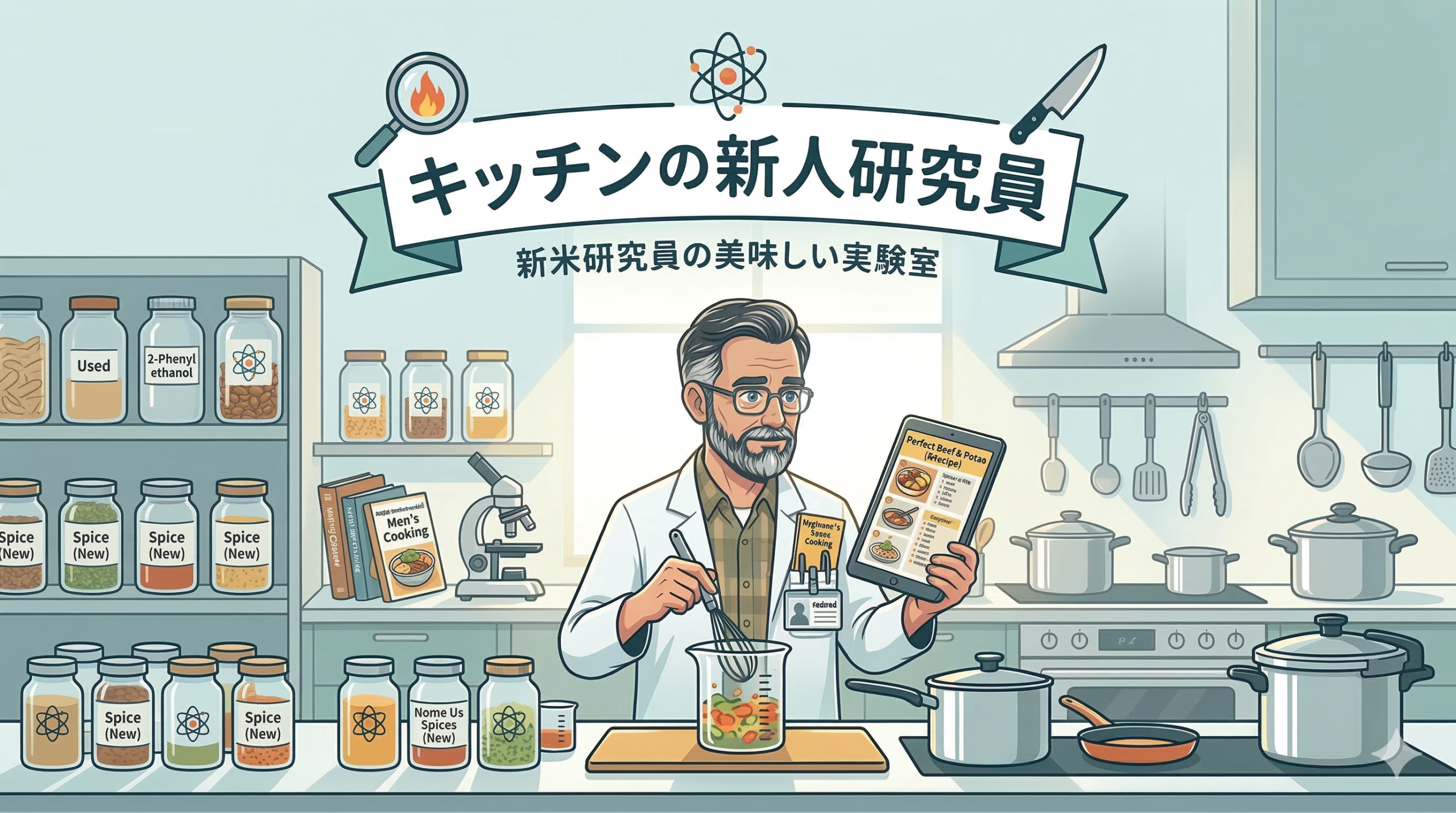 キッチンの新人研究員